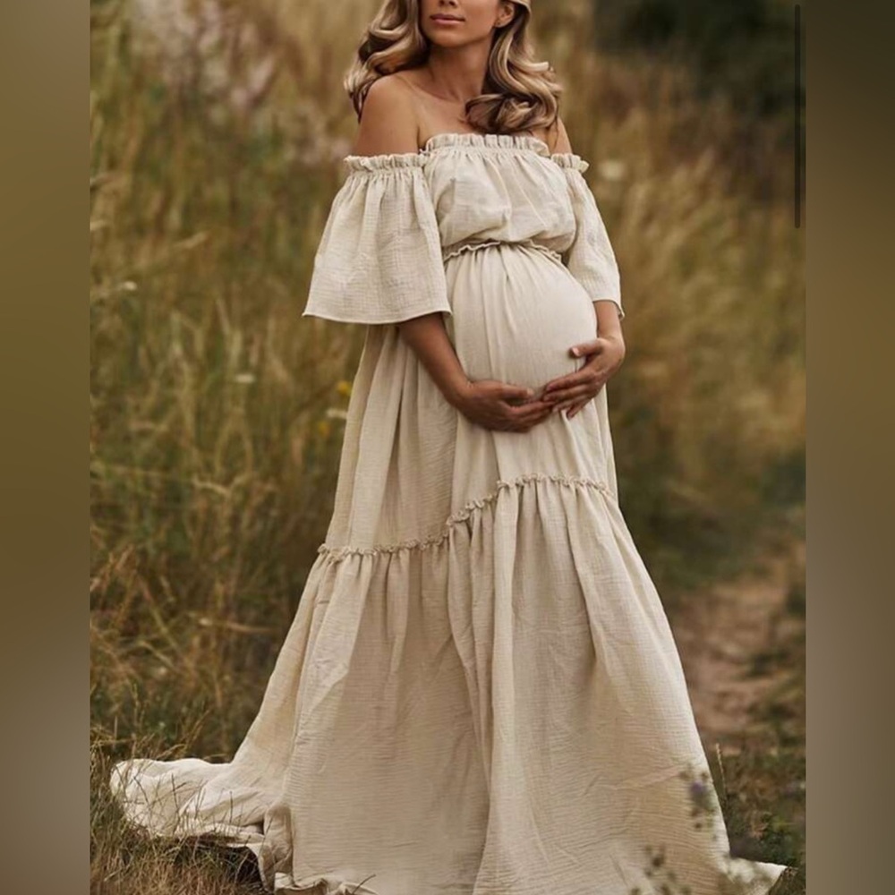 Boho maternity dress